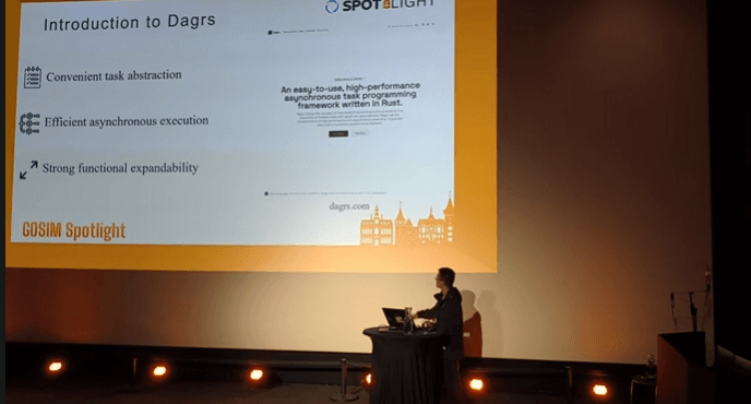 Dagrs Selected as GOSIM Spotlight Project at RustWeek 2025